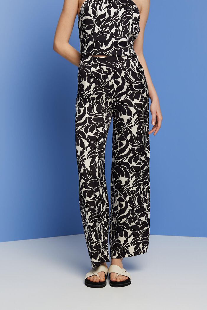 Satinhose mit weitem Bein, LENZING™ ECOVERO™