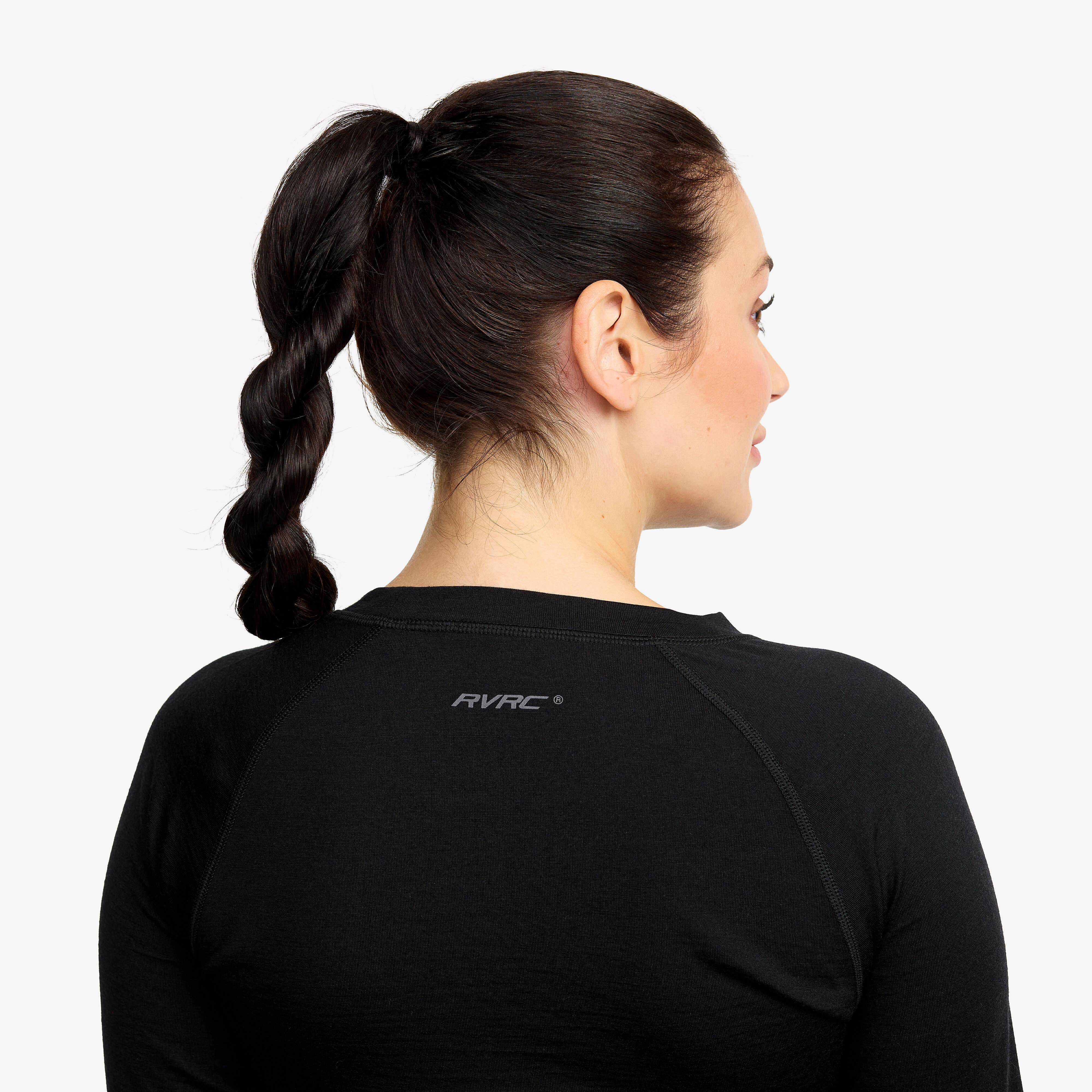Mount Merino Long Sleeve Top Femme Black