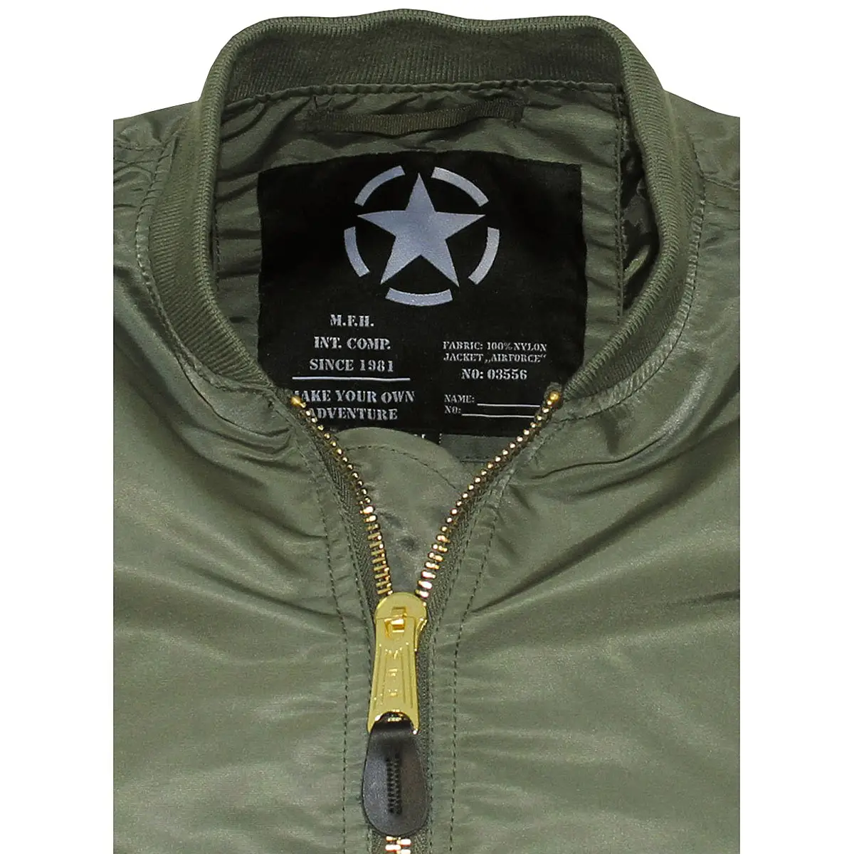 US Airforce Jacke MA1 oliv