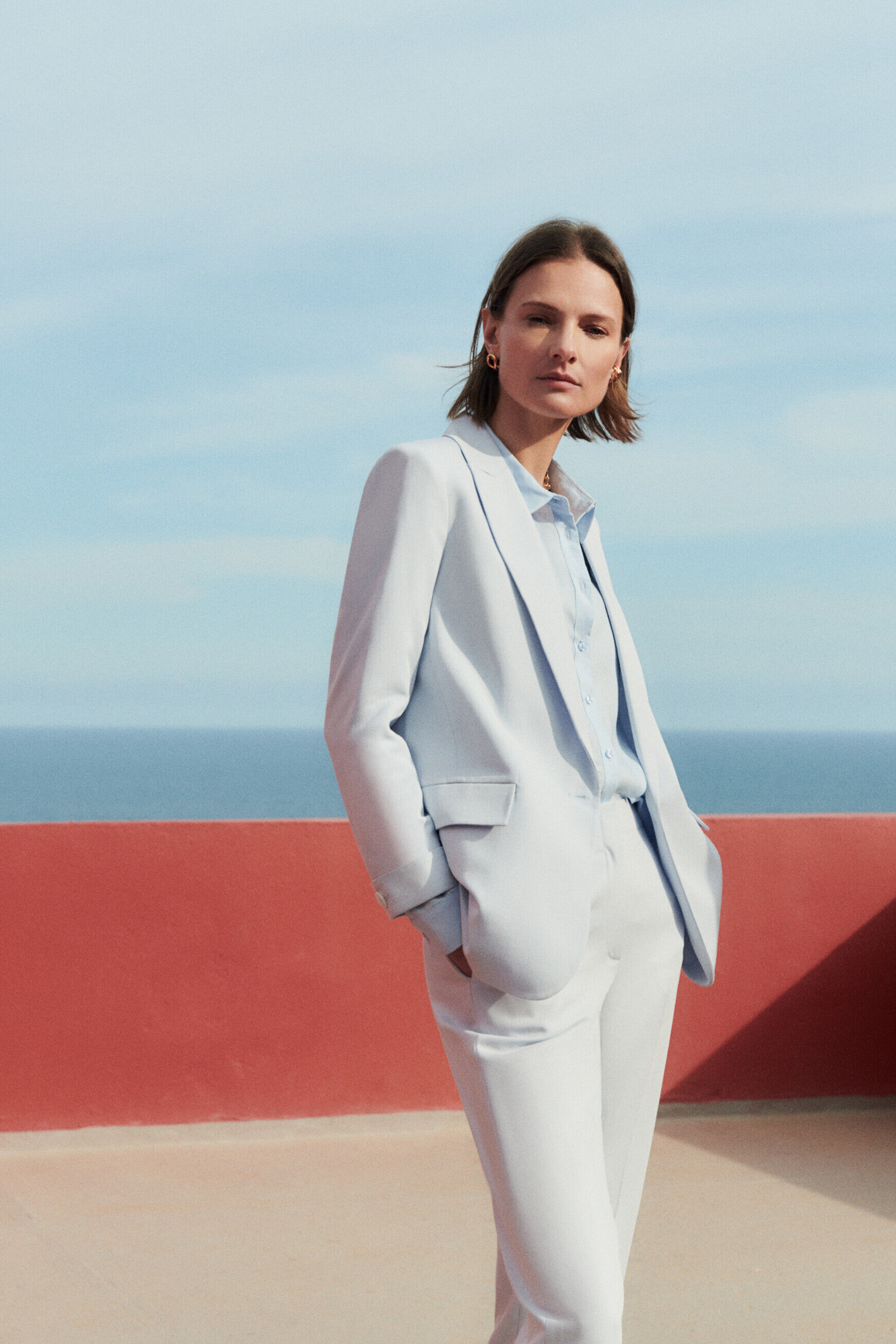 Veste vanais bleu ciel femme