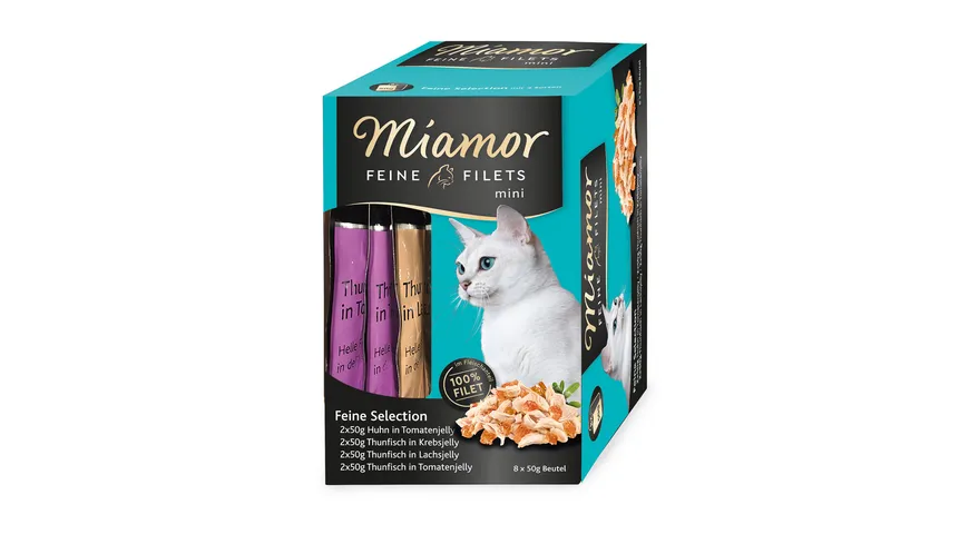Miamor Katzennassfutter Feine Filets Mini Multibox Feine Selection 400 g