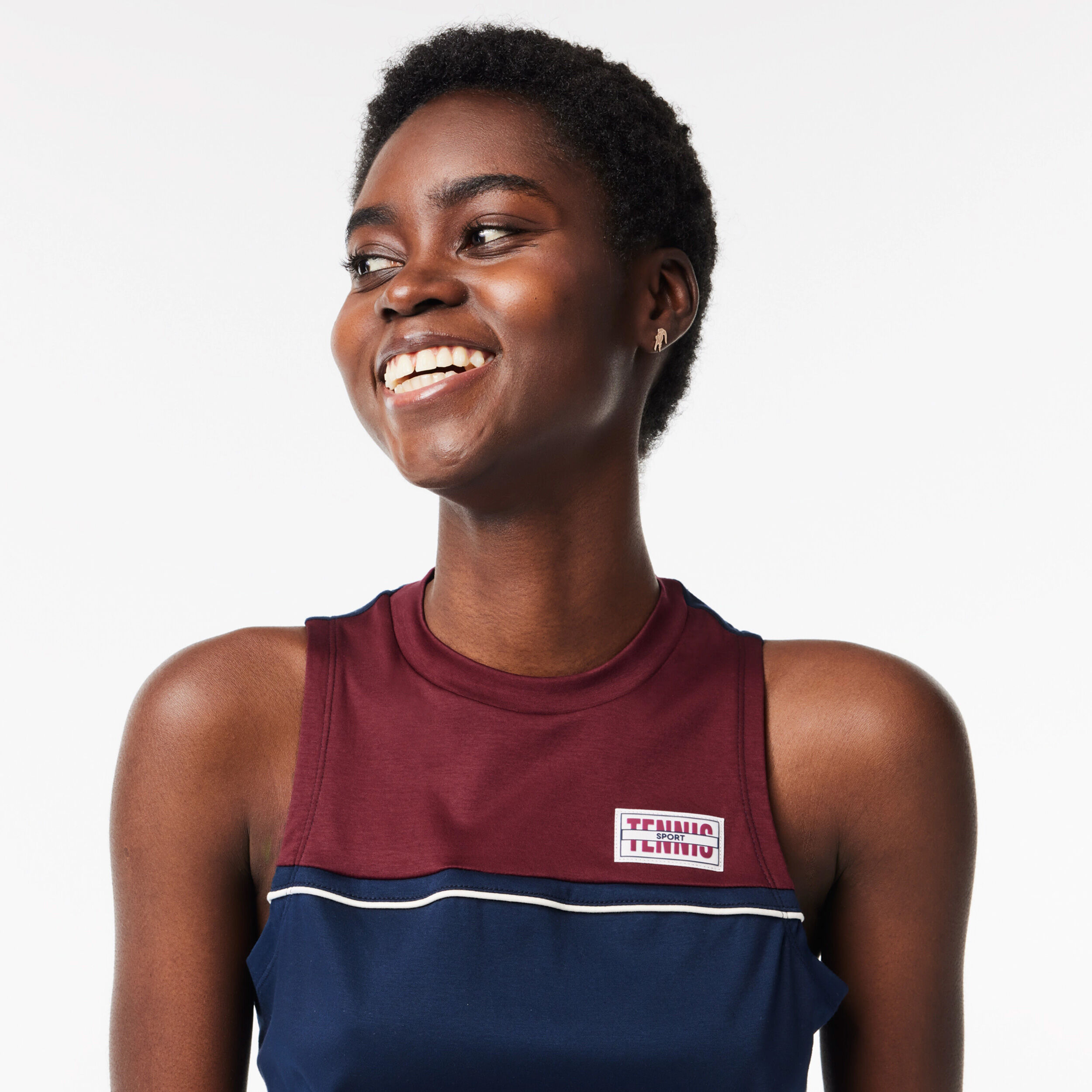 Active Performance Tank-Top Damen - Dunkelblau, Dunkelrot