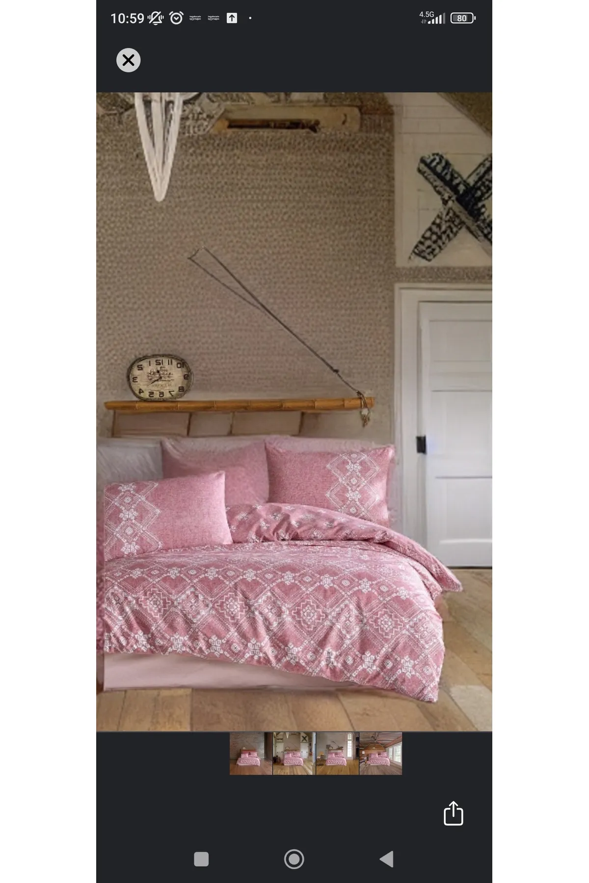 Elart  Bliss Spannbettbezug-Set für Einzelbett, 100 % natürliche Baumwolle, Ranforce, 3-teilig, Puder