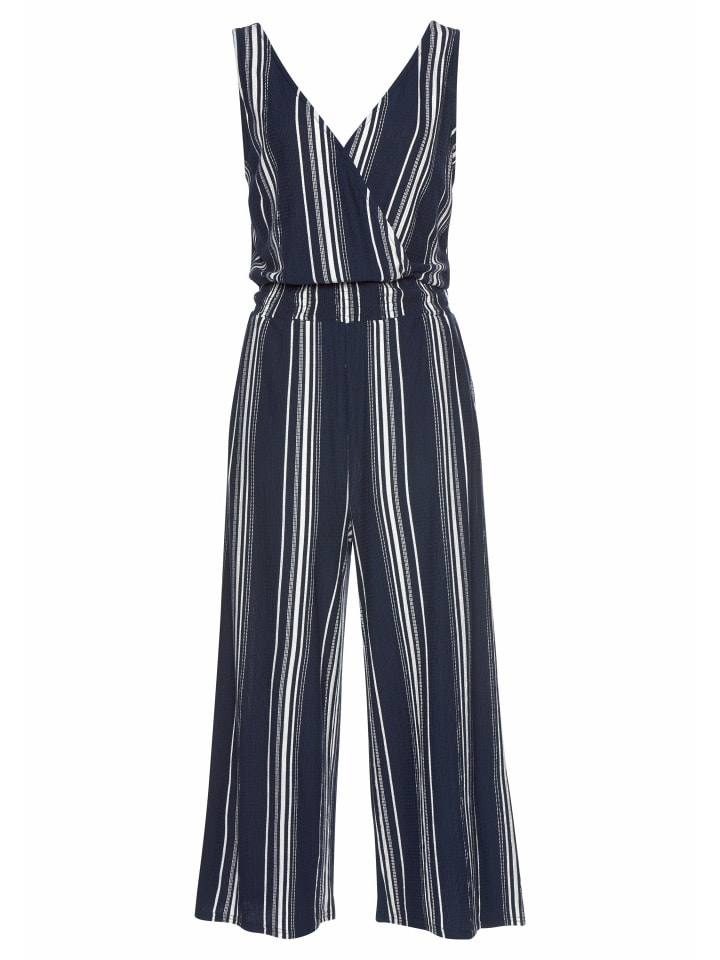 LASCANA Culotte-Overall in marine-weiß-gestreift günstig kaufen