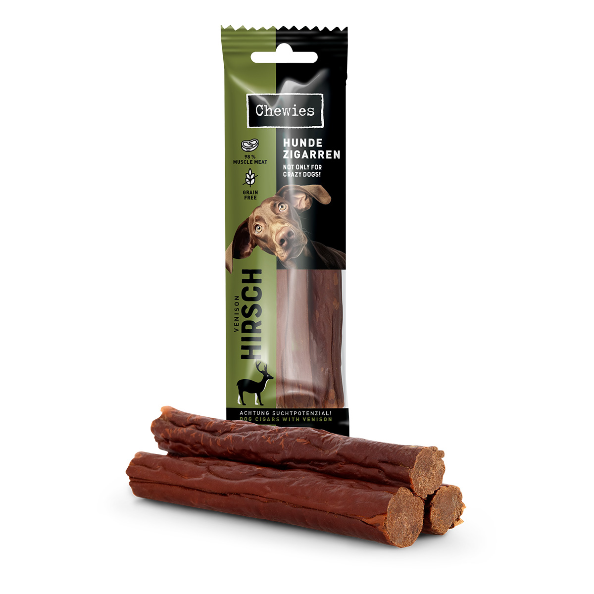 Chewies Hundezigarren Hirsch 75g günstig kaufen bei ZooRoyal