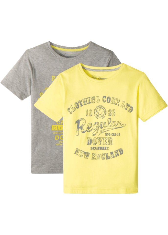 Jungen T-Shirt aus Bio-Baumwolle (2er Pack)