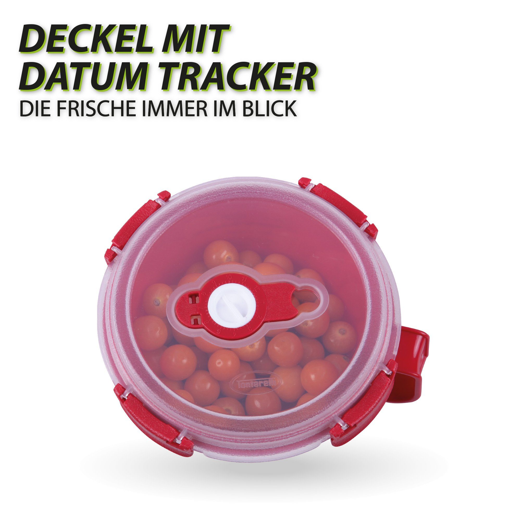 Tontarelli Frischhaltedose Frühstücksschale 0,85 L, Kunststoff, (1-tlg), Vorratsdose für Lebensmittel - Aufbewahrungsbox luftdicht - Meal Prep