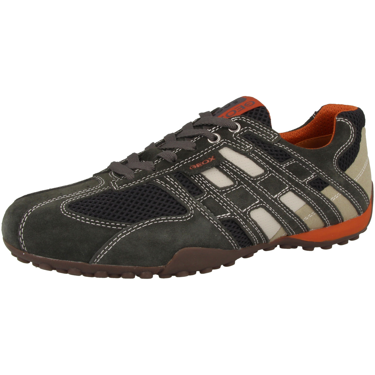 Geox Snake Sneaker Low dunkelgrau