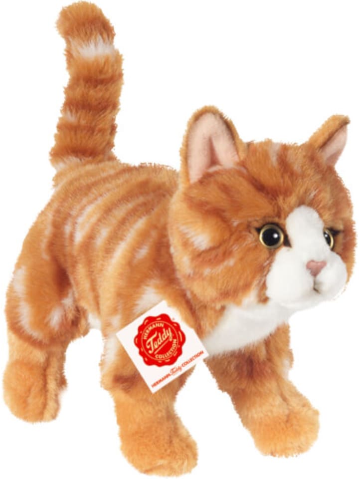 Teddy Hermann Kuscheltier Katze stehend, rot getigert, 20 cm, ab 0 Jahre günstig kaufen onesize