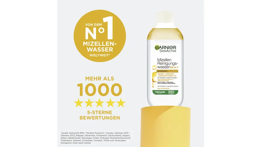 Garnier Skin Active Mizellen Reinigungswasser All-in-1 waterproof 400 ml