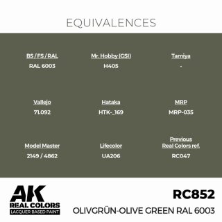 AK - Real Colors - Military - Olivgrün-Olive Green RAL 6003 (17ml)