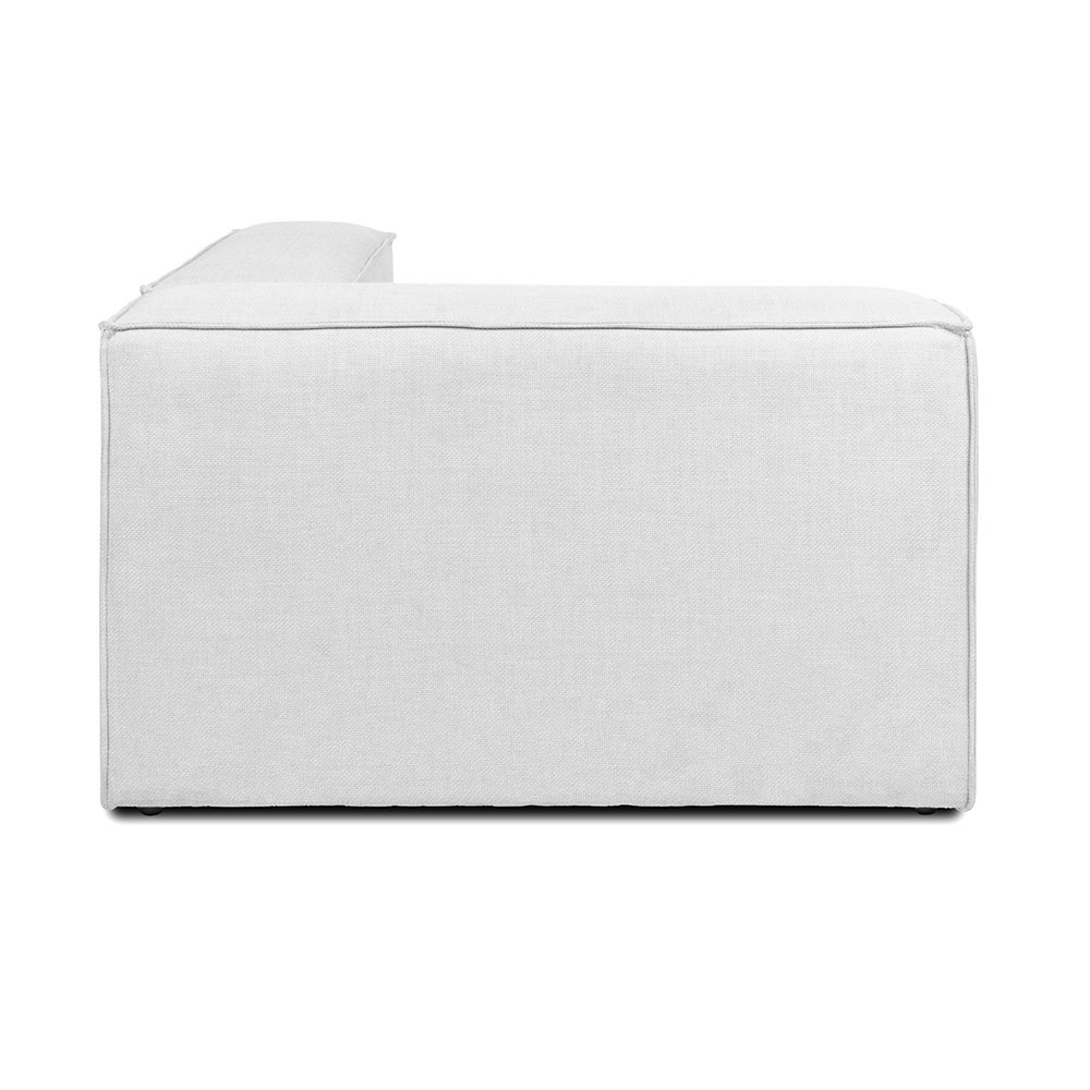 Home Deluxe Modulares Sofa VERONA Linkes Ecksofa - hellgrau