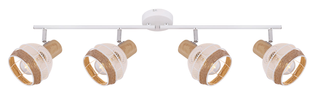 Globo Lighting - WIDY - Strahler Metall weiß, 4x E27