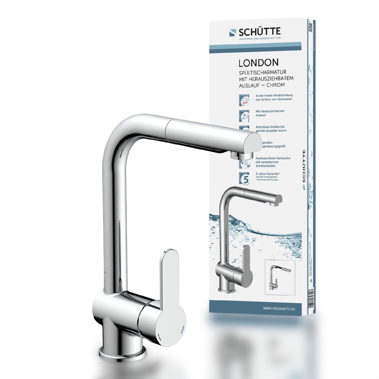 Schütte Spültischarmatur LONDON Chrom