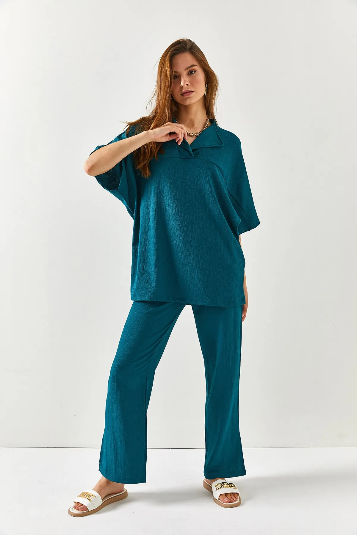 Olalook  Zweiteiler - Blau - Oversized