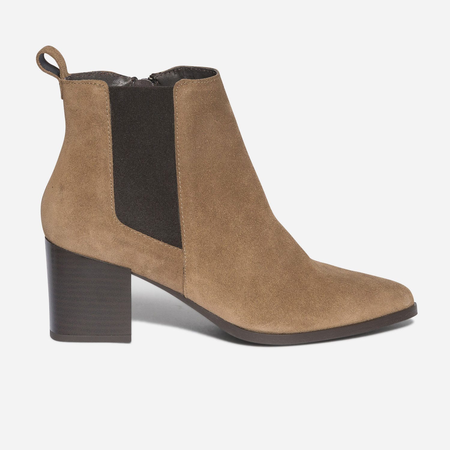 Boots TEXTO taupe éco-conçu en cuir