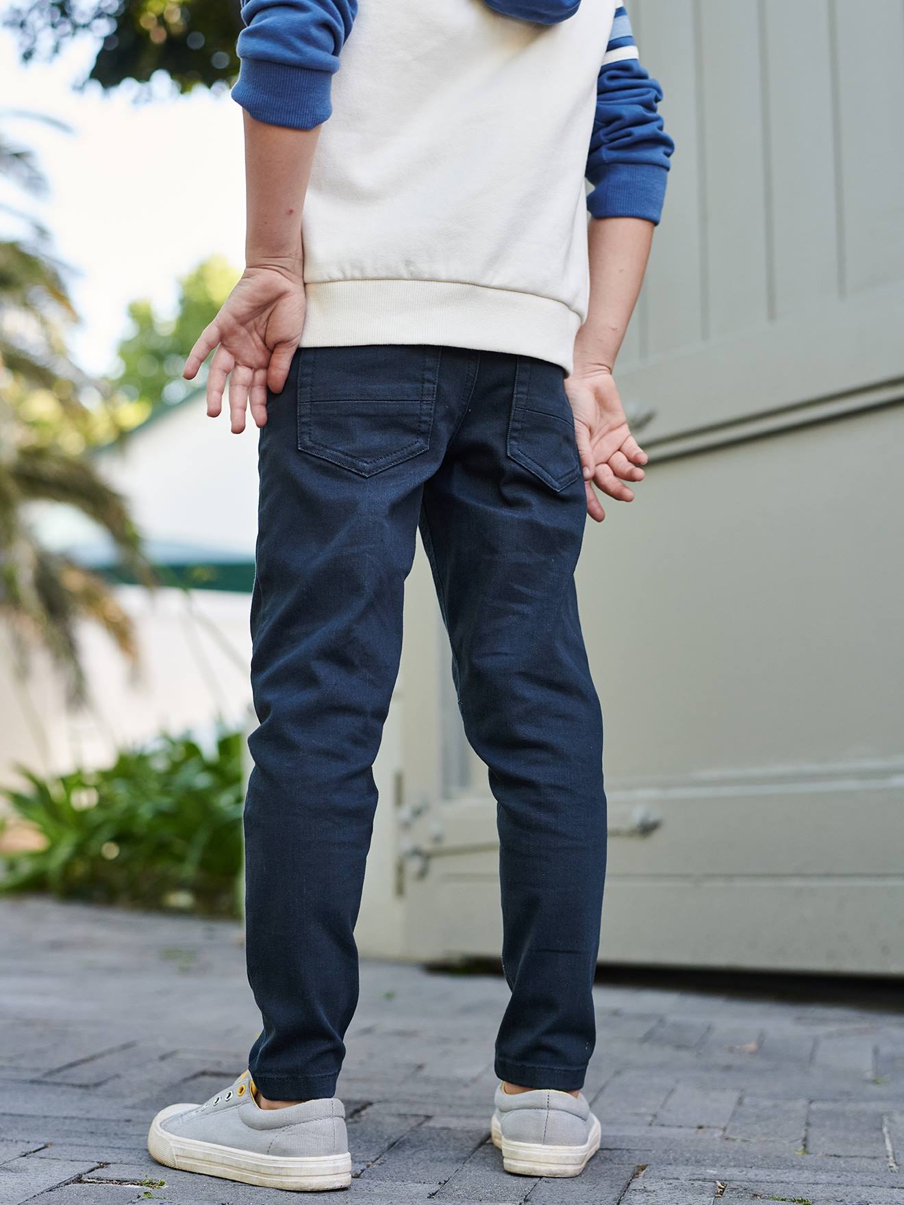 Vertbaudet Jungen Hose, Schlupfbund Oeko Tex - beige