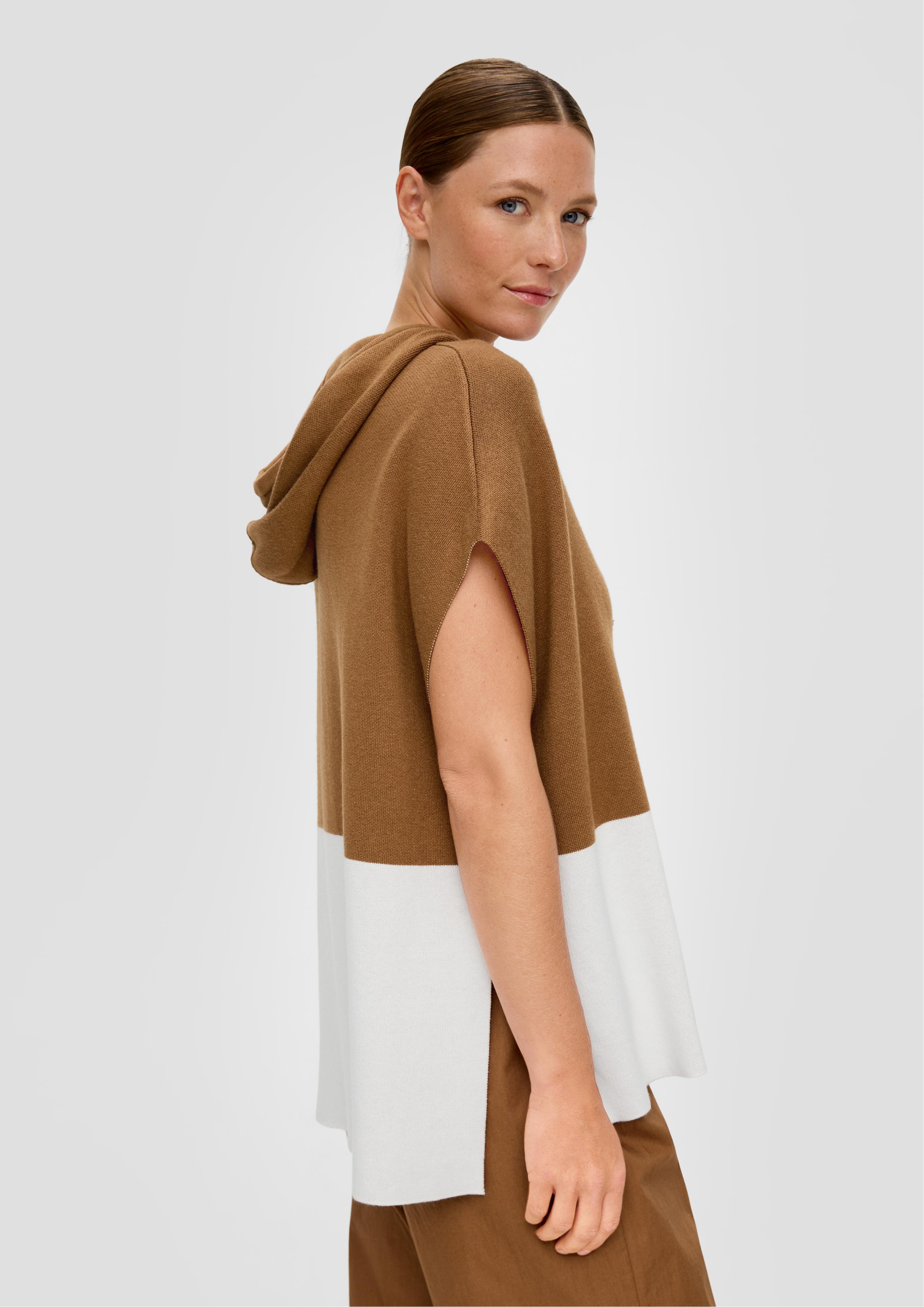 Strickponcho aus Viskosemix  2134249-8469