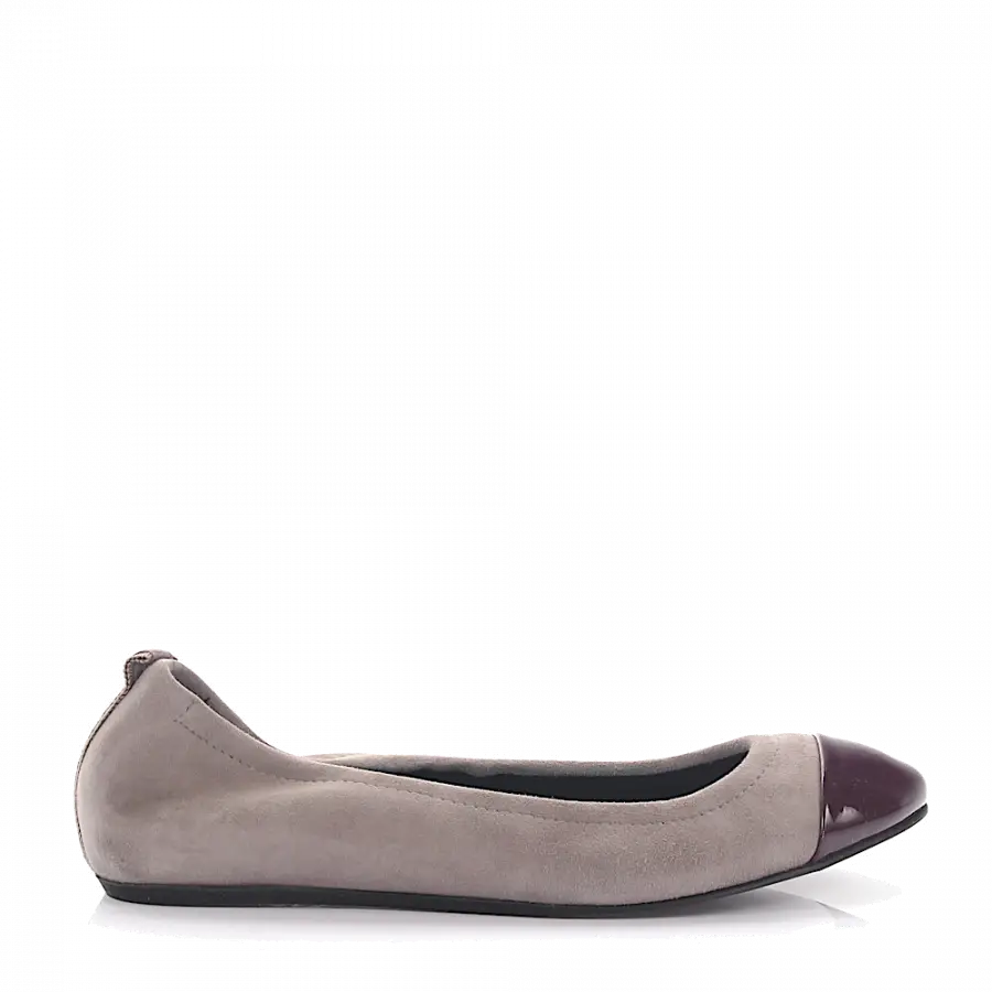 Lanvin - Ballerinas Veloursleder grau - grau