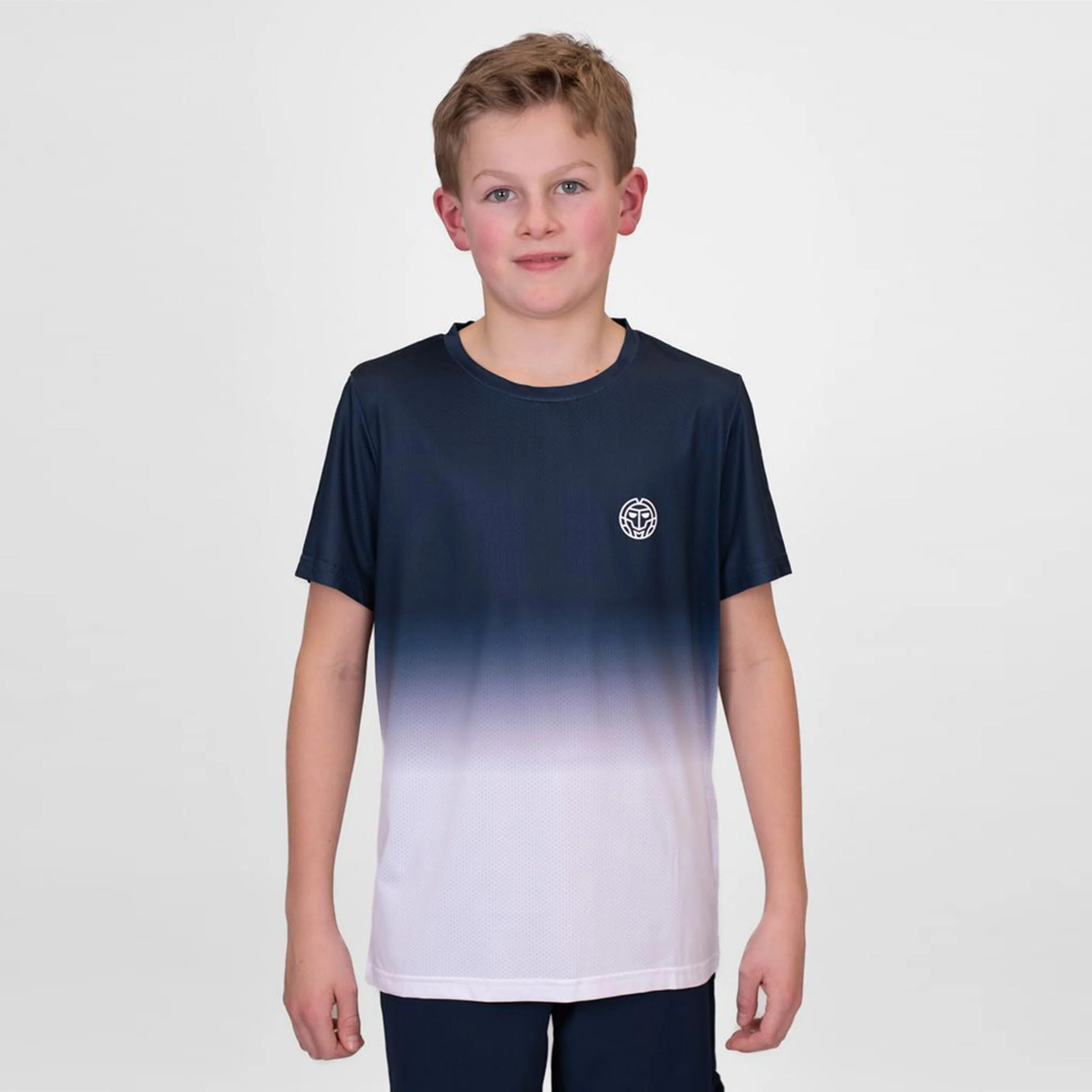 Crew Gradiant T-Shirt Jungen - Dunkelblau, Weiß