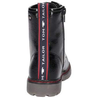 Tom Tailor Schnür Boots in schwarz