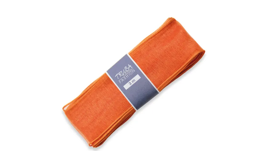 TRUBA Chiffonband mit Draht orange 25mm x 3m 3 m