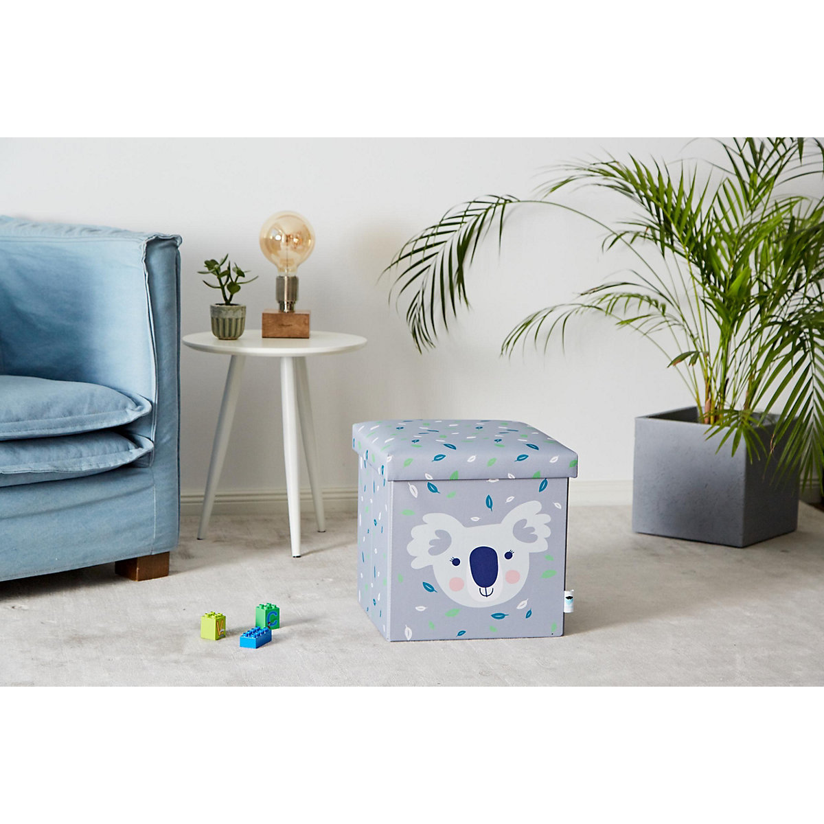 Aufbewahrungsbox Sitzhocker Koala, 35,5 x 35,5 x 35,5 cm