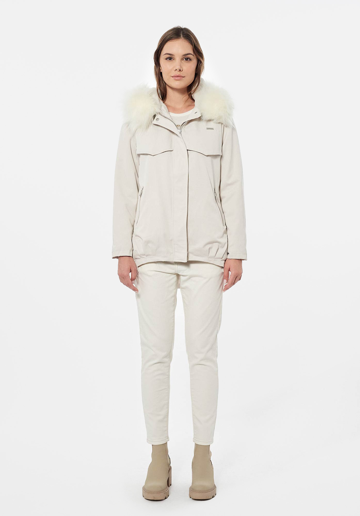 DORIS  Parka beige Femme