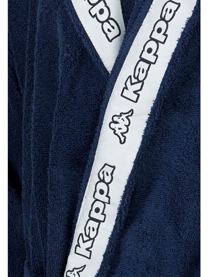 Kappa Bademantel Bathrobe Unisex in Blau günstig kaufen