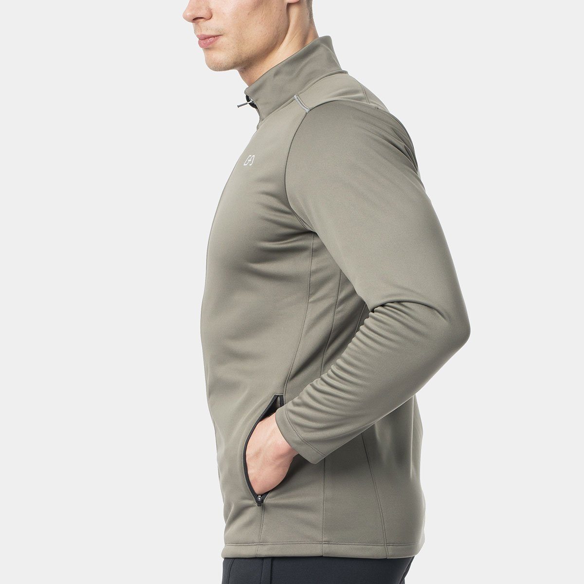 GYM AESTHETICS Funktionsjacke Sportjacke OutRun für Männer Wärmend, Fleece, Atmungsaktiv