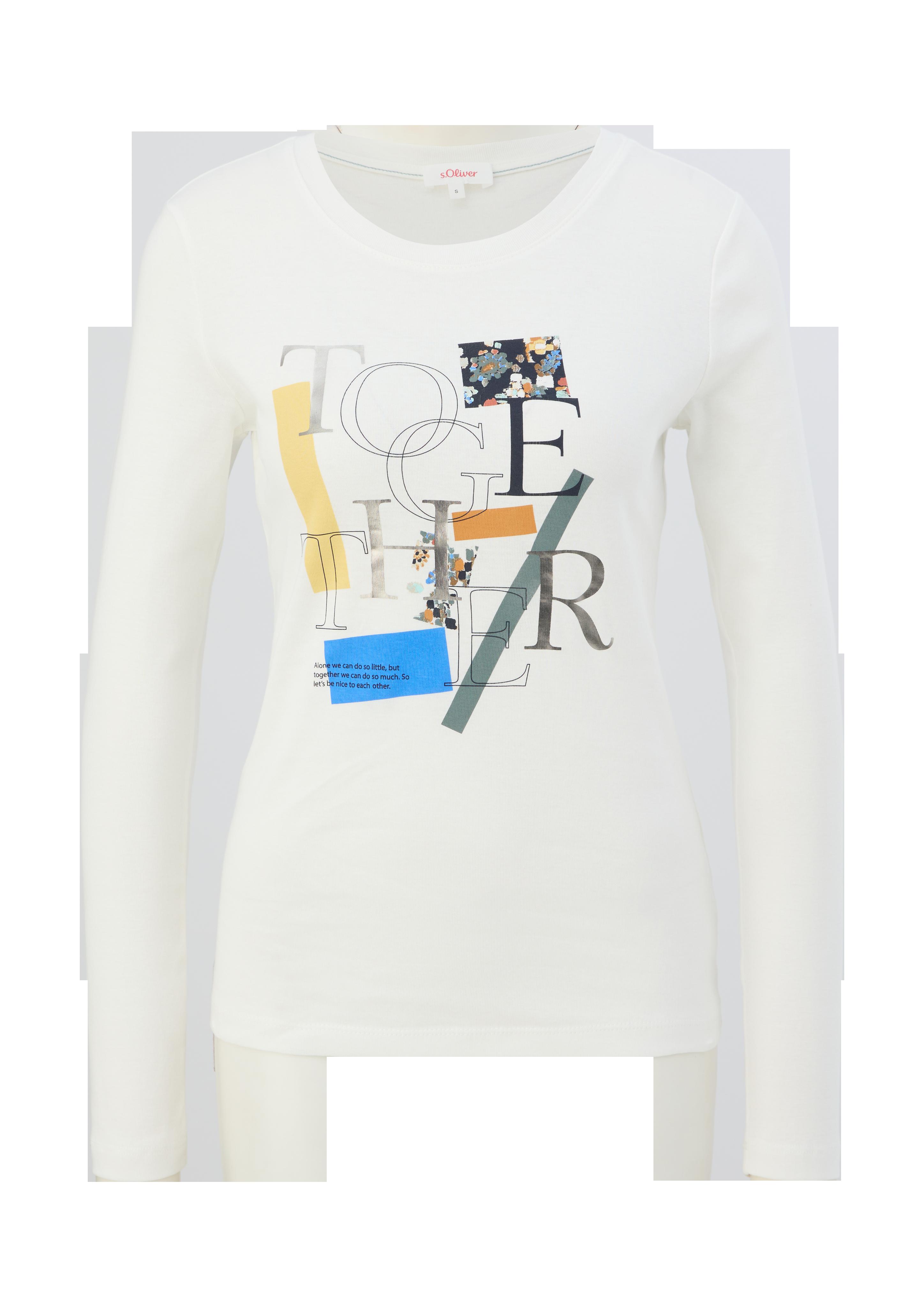 Longsleeve mit Effektprint  2129736-02D2