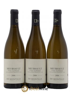 Meursault 1er Cru Les Porusots Deux Montille (Maison)  2006 - Lot de 3 Bouteilles