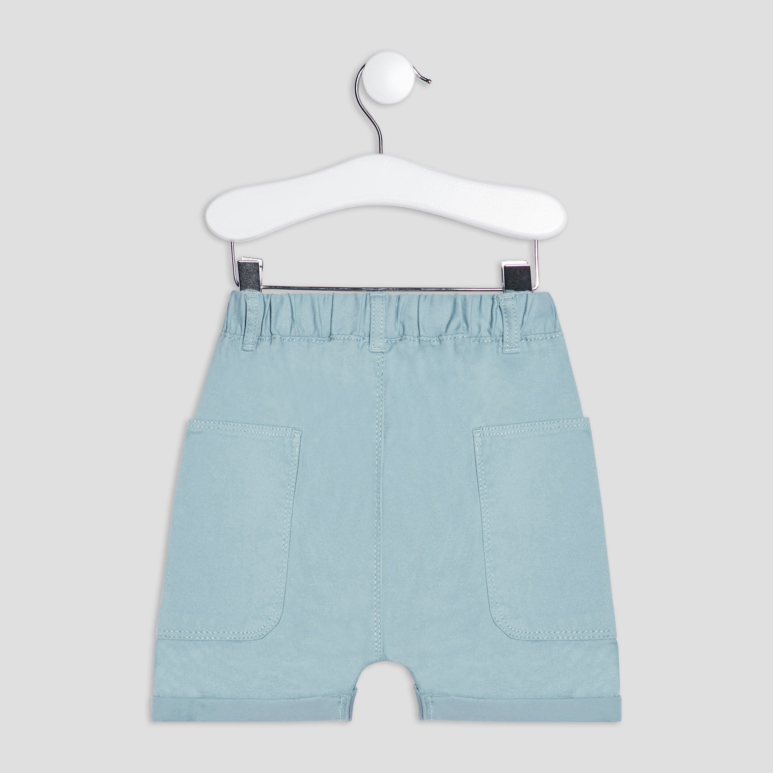 Short droit Creeks bleu turquoise bébé garçon | La Halle