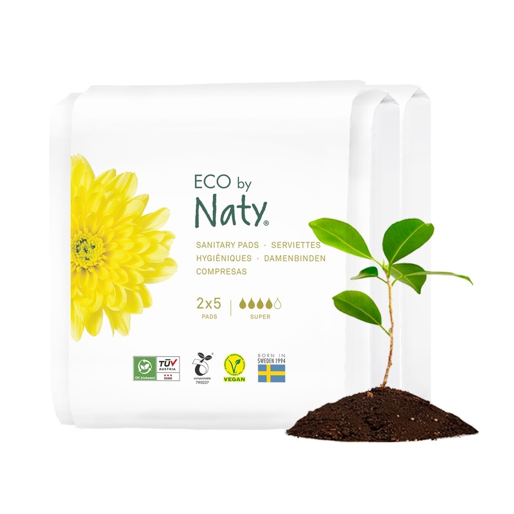 ECO by Naty Serviettes hygiéniques - Super - Formatpoche Hygiène Féminine
