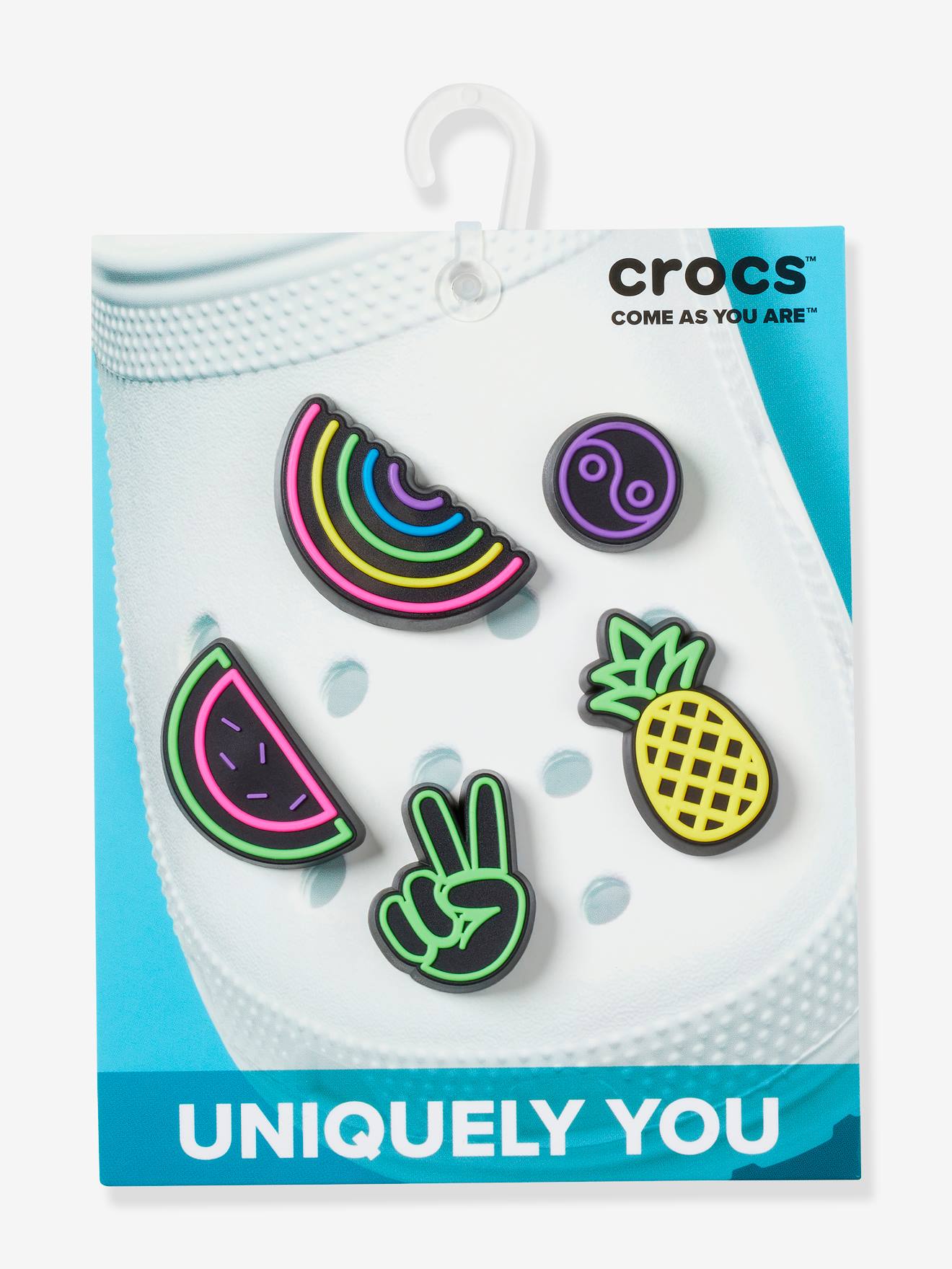 Crocs 5er-Pack Kinder Schuhanstecker LIGHTS UP FUN Jibbitz CROCS - mehrfarbig