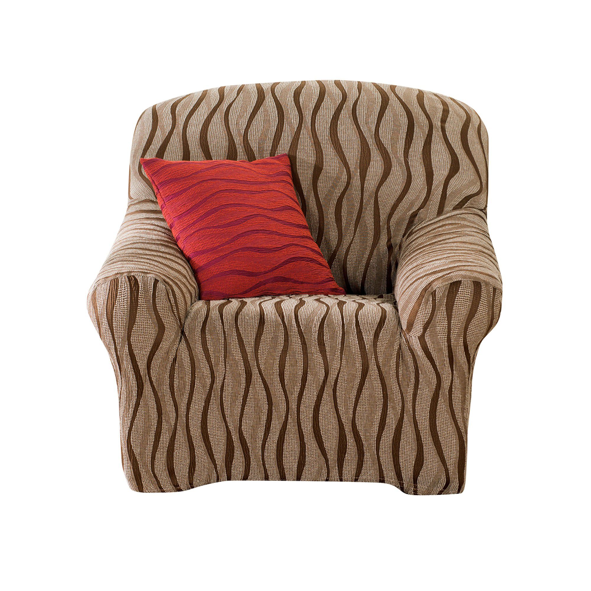 Housse de salon jacquard extensible imprimé 