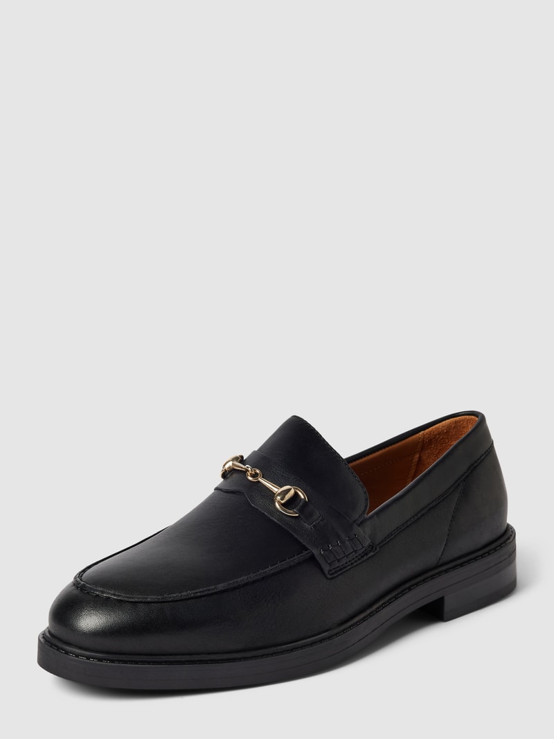 Penny Loafer mit flachem Absatz Modell 'BLAKE' in schwarz