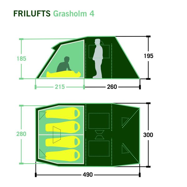 GRASSHOLM 4 - Familienzelt