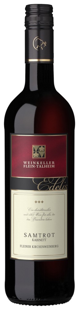 Württembergische WZG Fleiner Kirchenweinberg Samtrot Kabinett 0,750 Ltr. 6er Karton