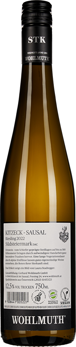 Wohlmuth Riesling Kitzeck-Sausal 2022