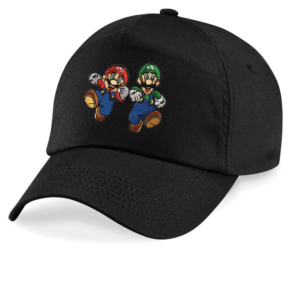Blondie & Brownie Baseball Cap Kinder Mario und Luigi Stick Patch Super Nintendo One Size