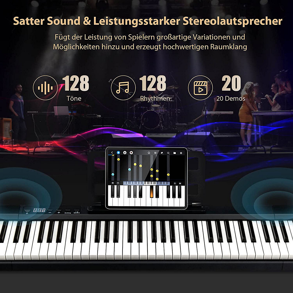 Keyboard 88 Tastatur Elektroklavier tragbar