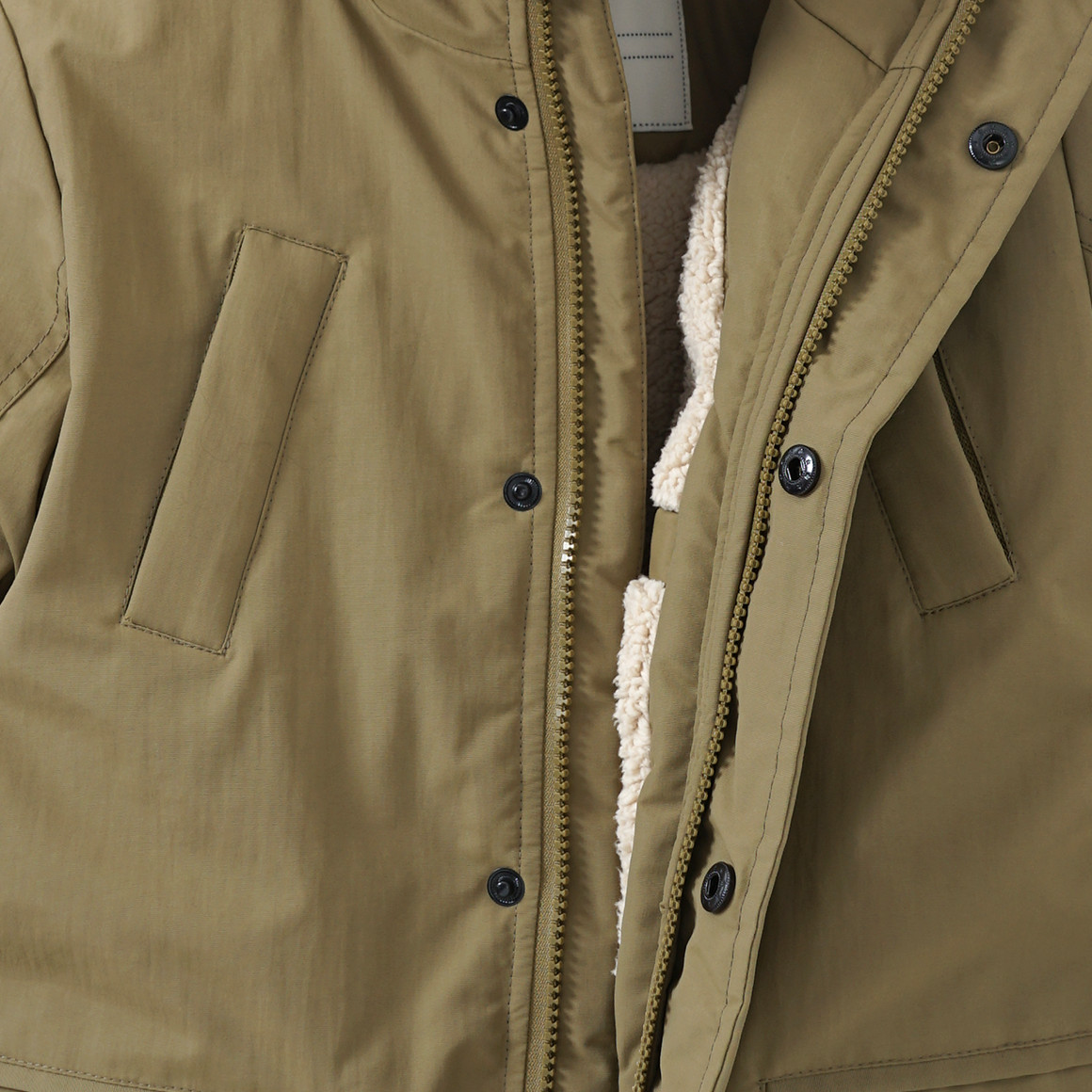 Jungen Parka mit Fellimitat