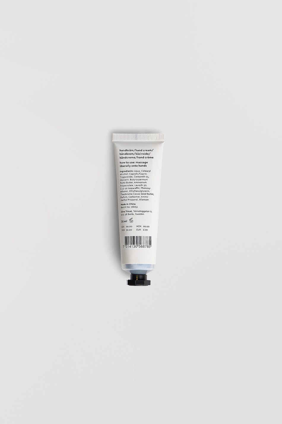 Moisturizing hand cream