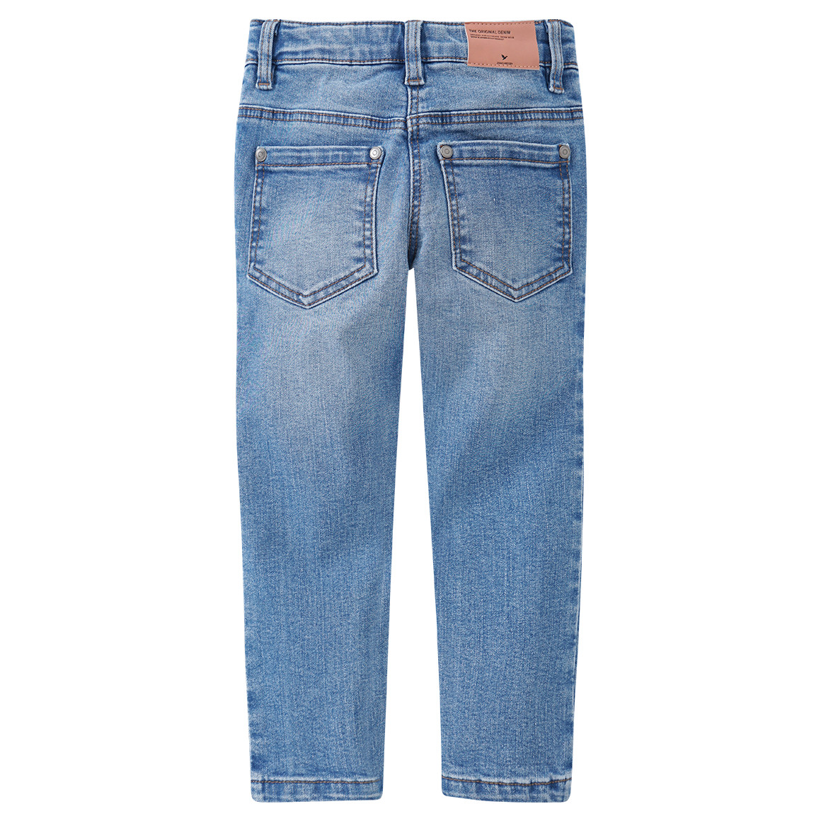 Mädchen Slim-Jeans mit verstellbarem Bund