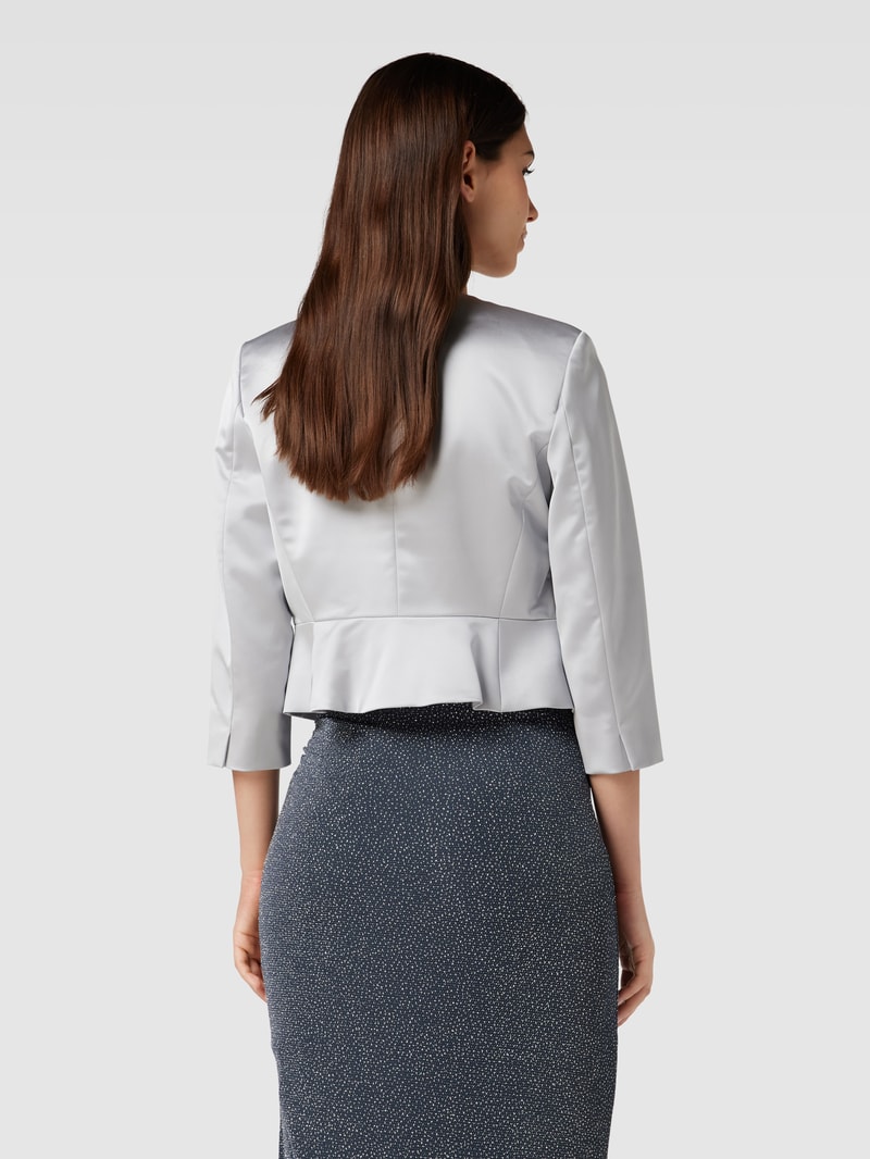 Cocktailjacke mit Effektgarn in hellgrau