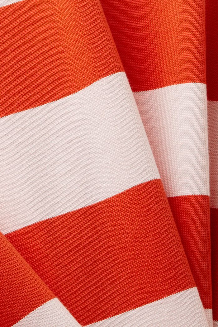 Gestreiftes Top aus Baumwolljersey