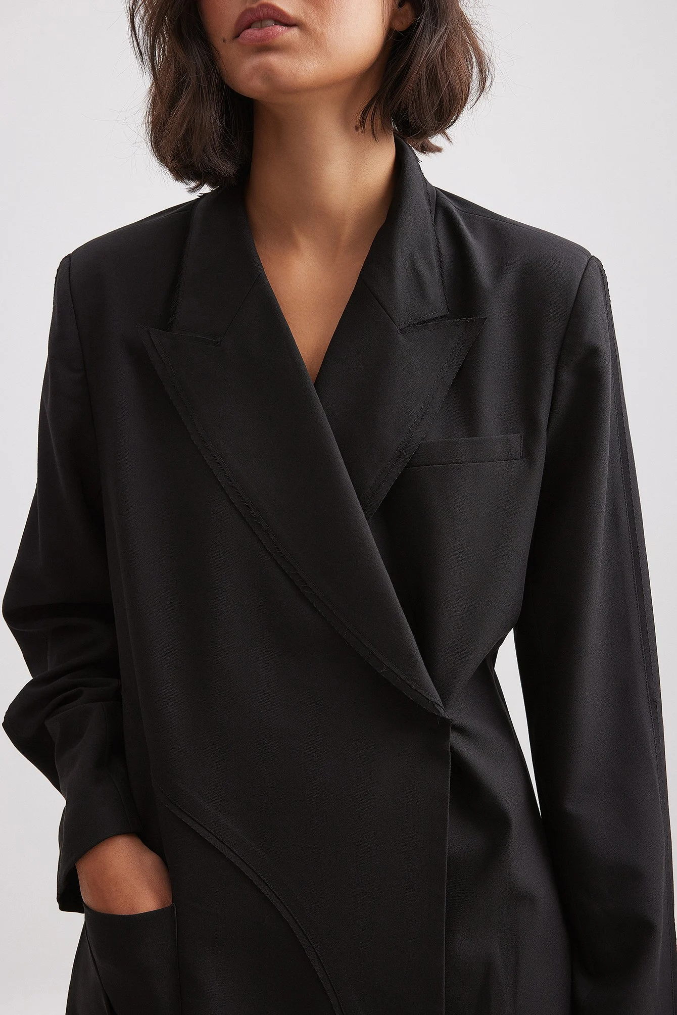 Blazer mit grobem Wellenschliff