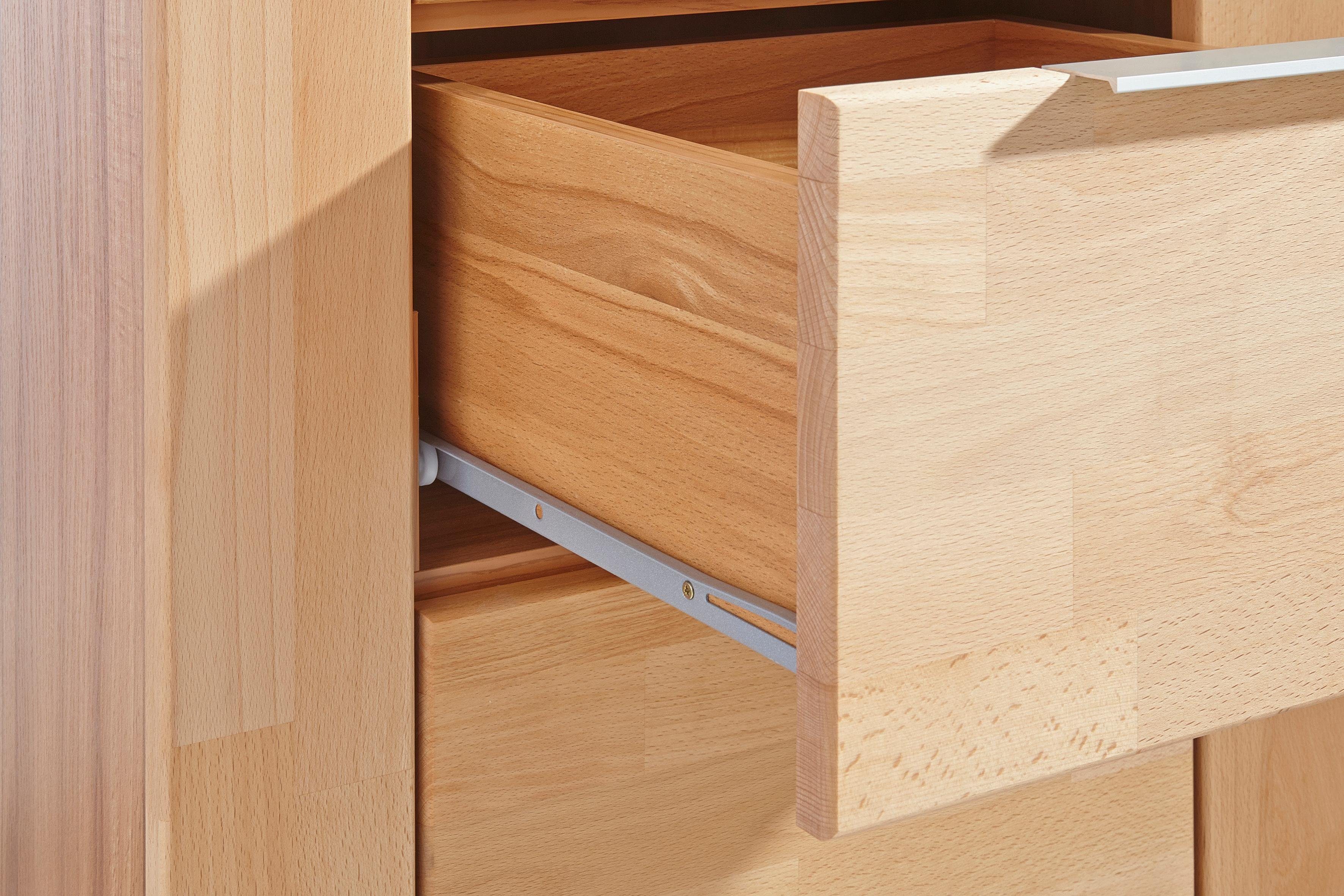 Woltra Wohnwand Zara, (Set, 5-St), teilmassives Holz