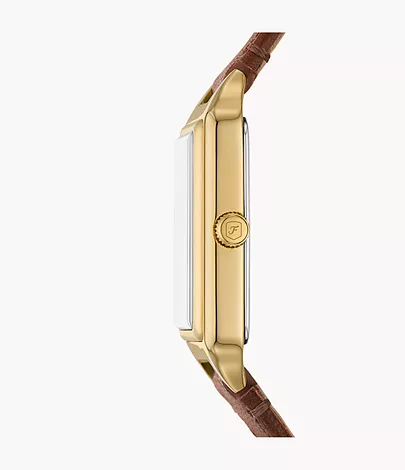 Fossil Uhr Raquel 3-Zeiger-Werk Datum -Leder mittelbraun